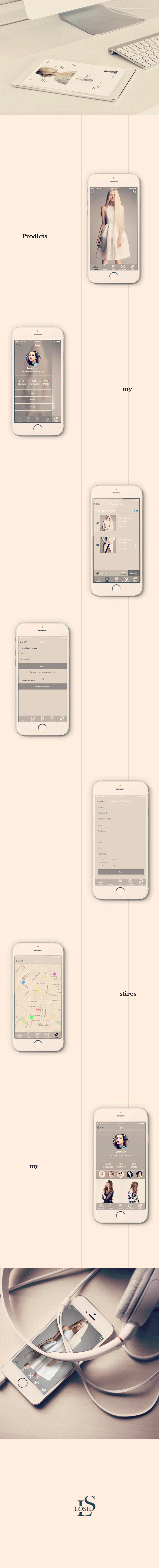 原创LOSE服装品牌APP（图ZNDc0MjIzNzI=） - APP界面 - 站酷设计师上不去下不来原创素材 - 站酷ZCOOL