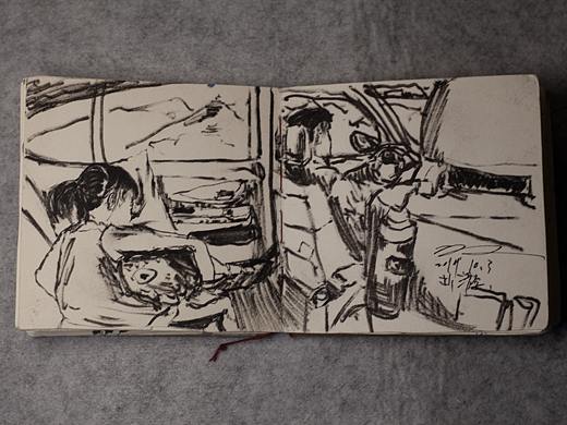 半年来我的速写本写生作品