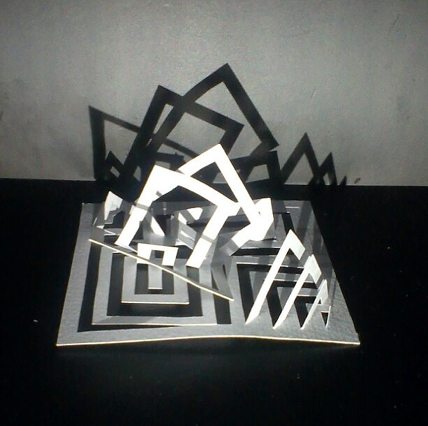 立体构成--剪纸