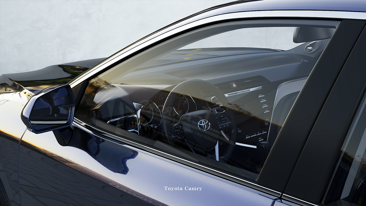 自己鼓捣了一辆汽车的渲染