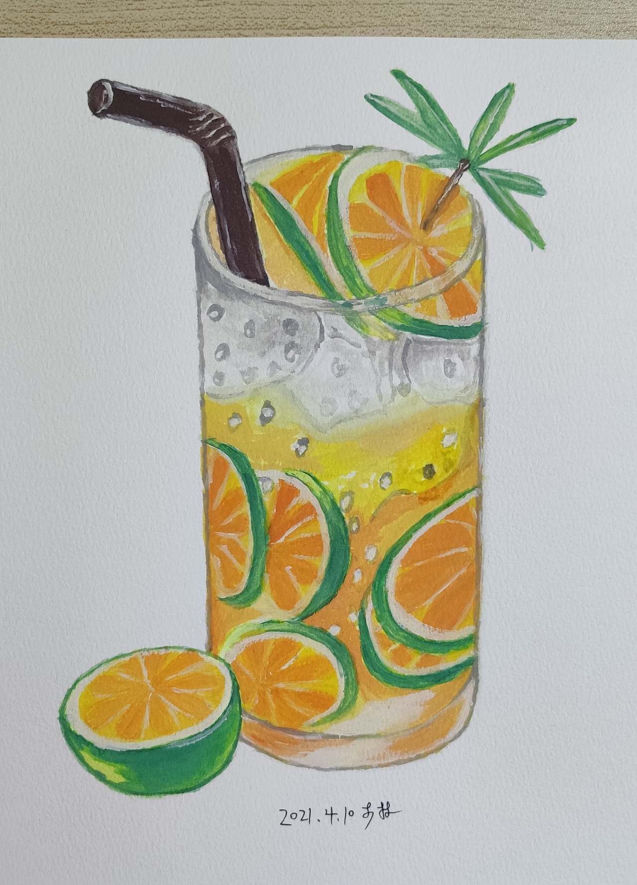 水彩_柠檬茶（图ZMjg5MjUxMDA0） - 创作习作 - 站酷设计师冒牌的美工原创素材 - 站酷ZCOOL