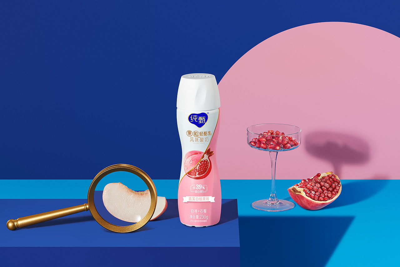 「商业修图」2021蒙牛纯甄小蛮腰宣传图（图ZMjk0NDUxNzcy） - 修图/后期 - 站酷设计师涂雪飞原创素材 - 站酷ZCOOL