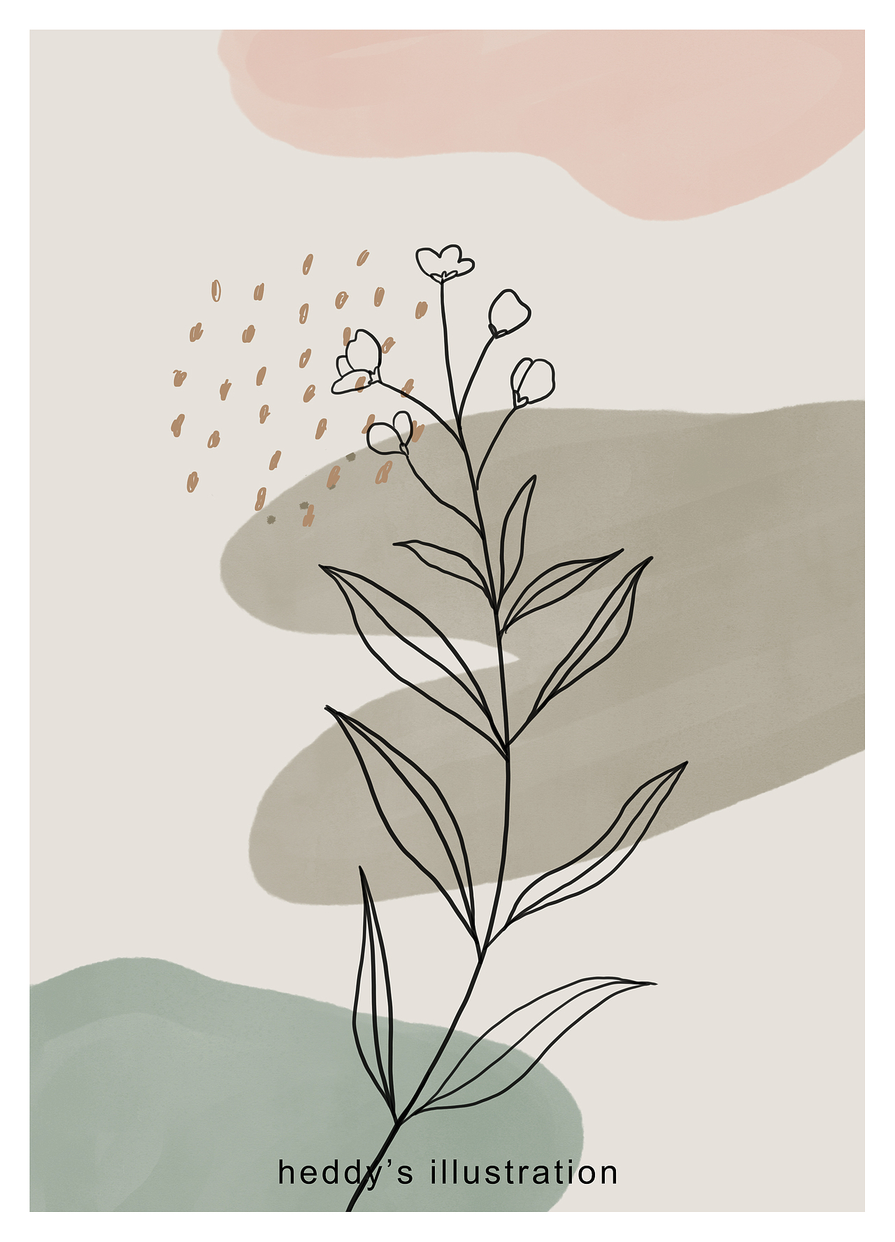 极简简约家居线条水彩装饰画