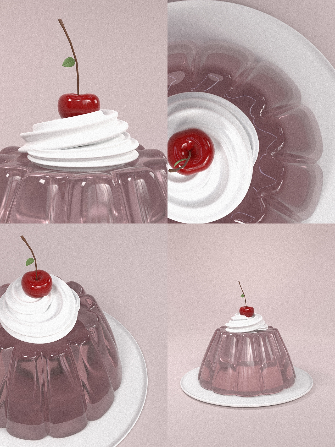 樱桃果冻丨Blender Design丨版式（图ZMzc0MTUyOTYw） - 海报 - 站酷设计师丧青年原创素材 - 站酷ZCOOL