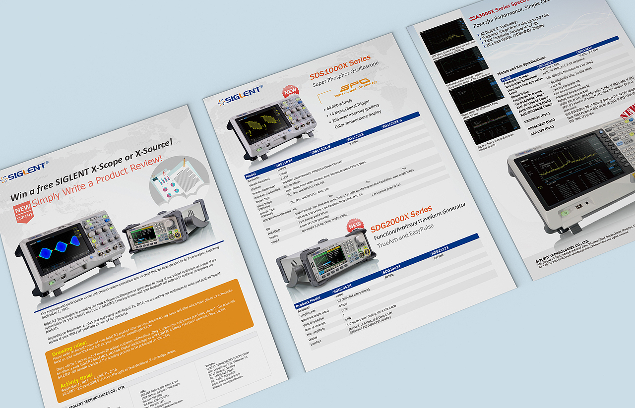 仪器仪表类产品单页