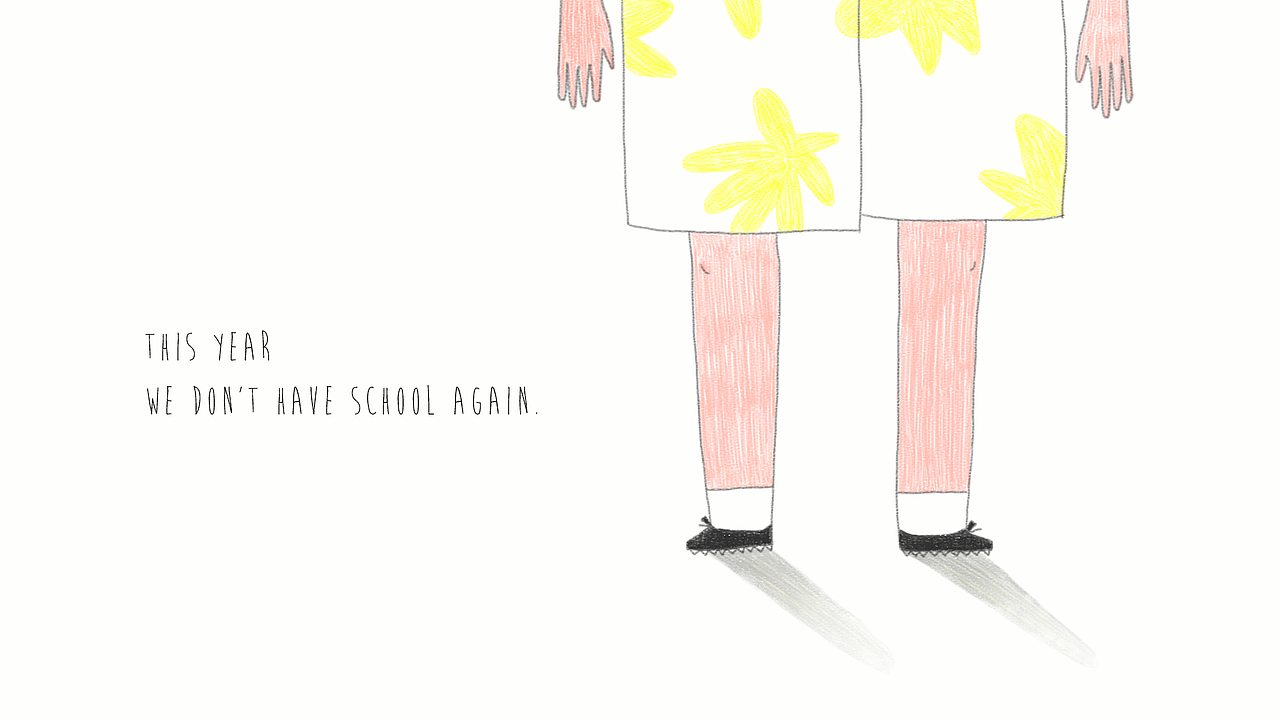 这一年，我们没有再开学了（图ZODI3NDIxODg=） - 创作习作 - 站酷设计师qqqqgbb原创素材 - 站酷ZCOOL