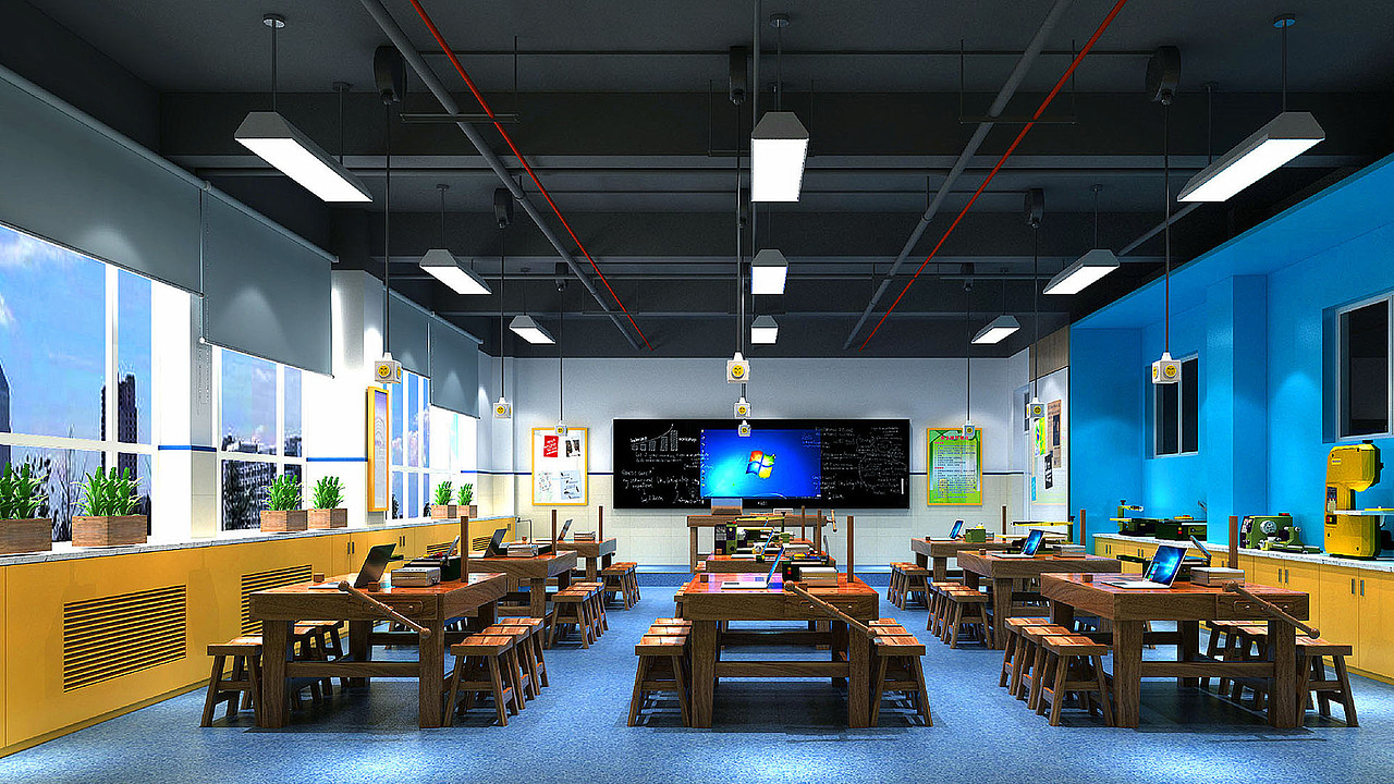 济南外国语学校创客空间设计-太歌装饰设计