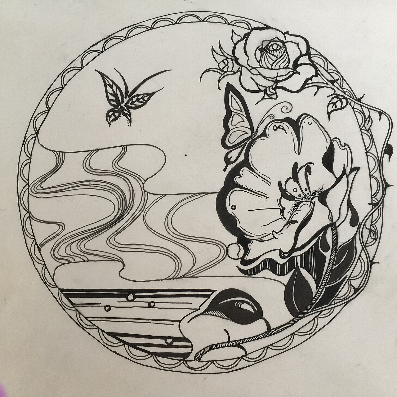 黑白|纯艺术|绘画|余小魔女_原创作品-站酷zcool