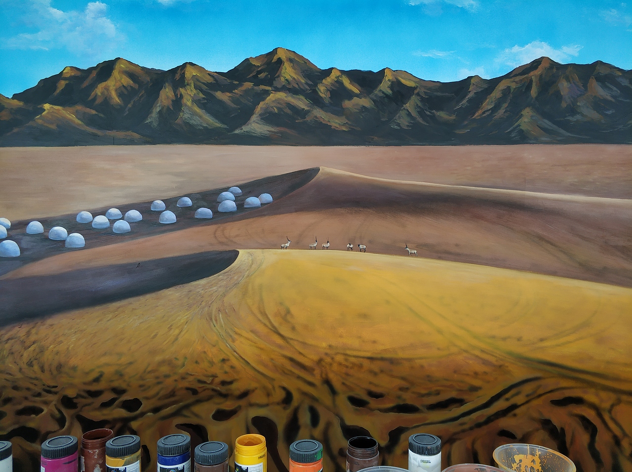 大柴旦美景。（图ZMTk5ODk1NTUy） - 新锐潮流插画 - 站酷设计师故城清扬原创素材 - 站酷ZCOOL