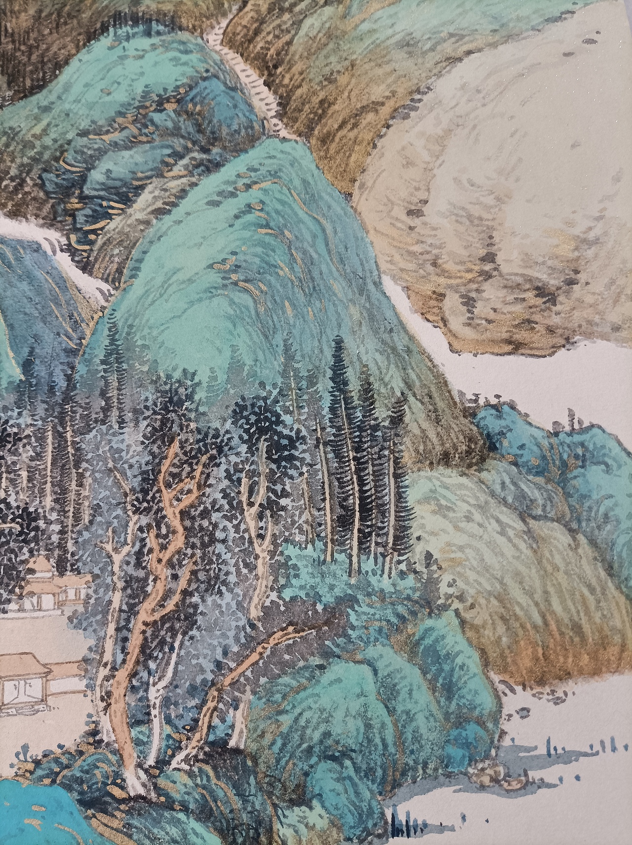 传统国画青绿山水（图ZMjc5Njc3OTE2） - 绘画 - 站酷设计师孟振华原创素材 - 站酷ZCOOL