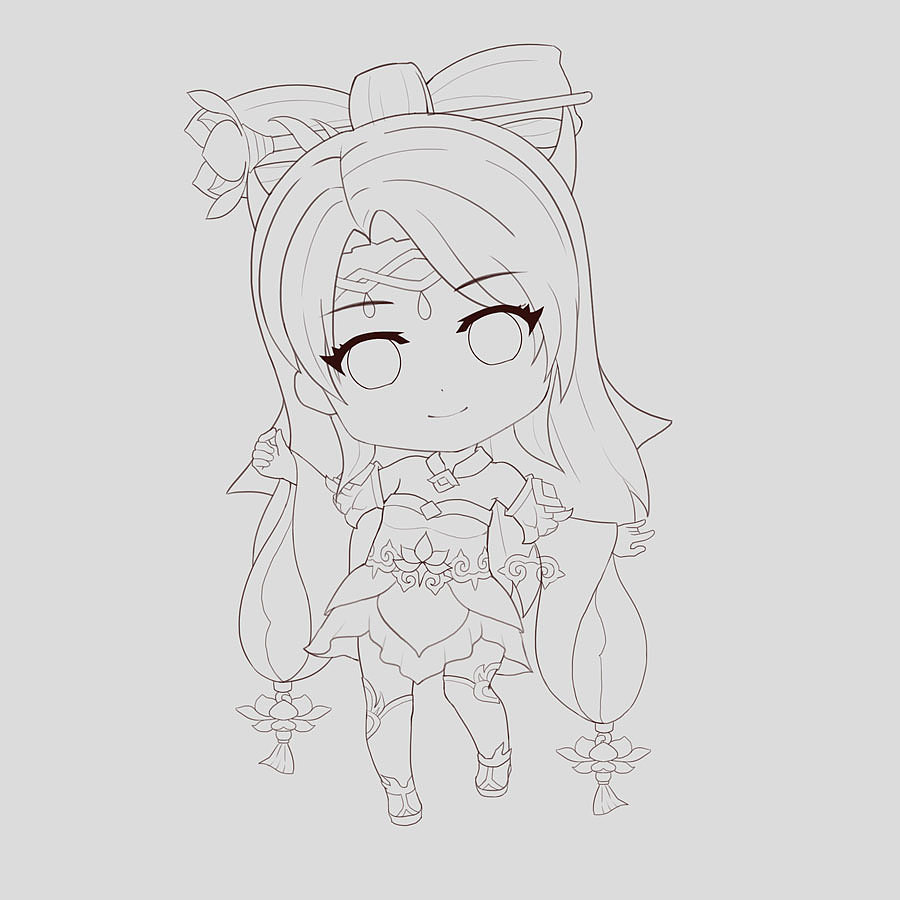 q版貂蝉附过程图顺带搭上吕布