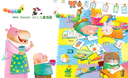 画儿晴天2010年度儿童插画选（图ZMjExMDMxNg==） - 创作习作 - 站酷设计师画儿晴天原创素材 - 站酷ZCOOL