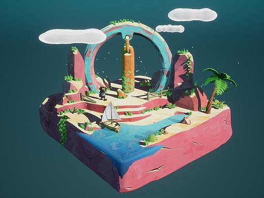 UE4风格化小岛练习