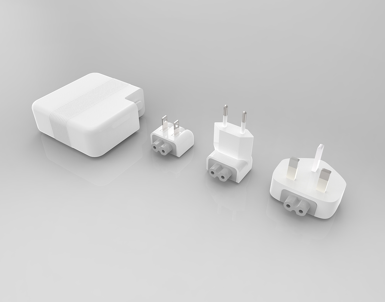 新手作品-Type-C+USB充电头 欧规 美规 英规 澳规插头