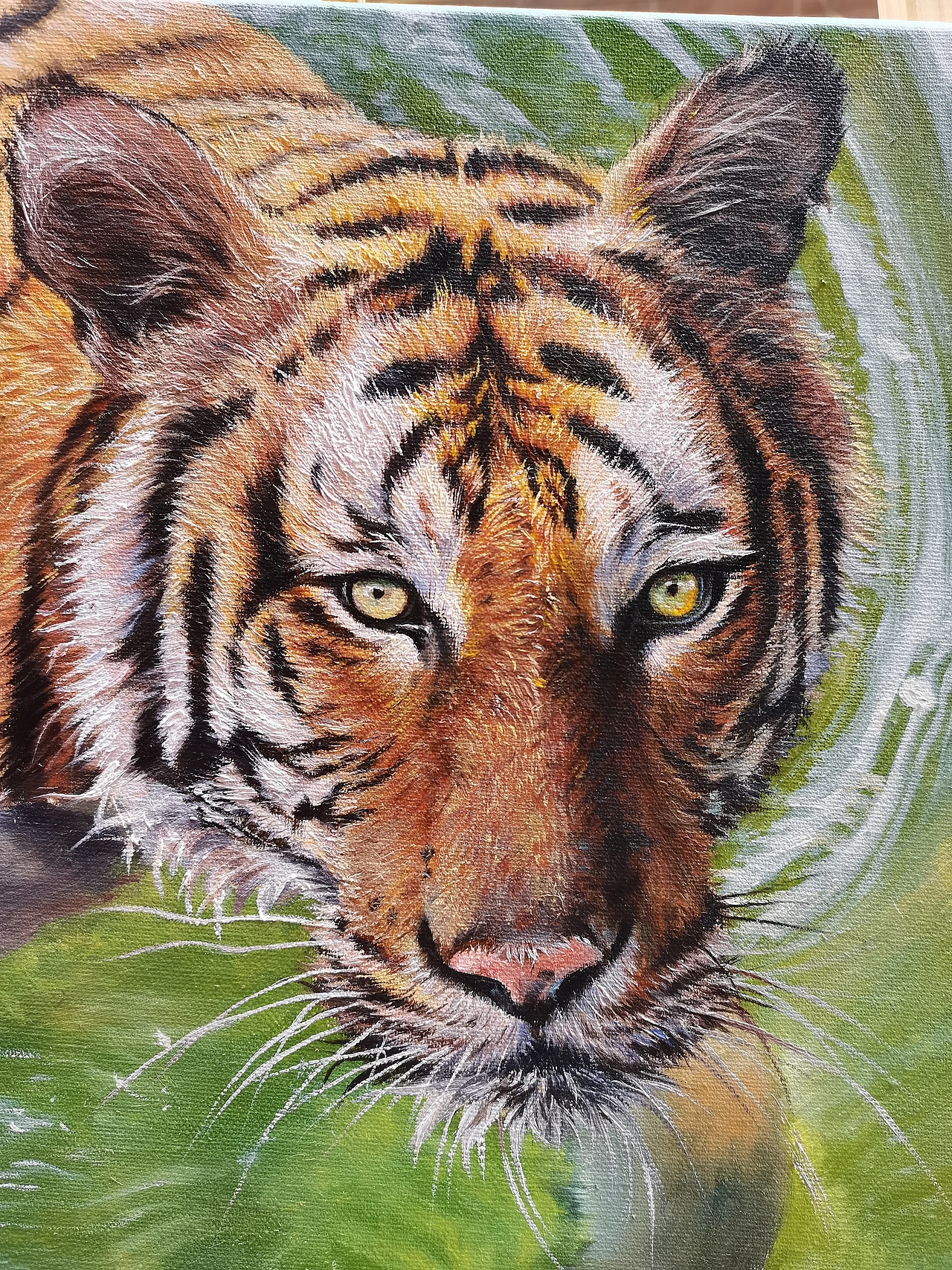 油画中的老虎（图ZMjk0NzY2MzI0） - 绘画 - 站酷设计师浩轩手绘原创素材 - 站酷ZCOOL