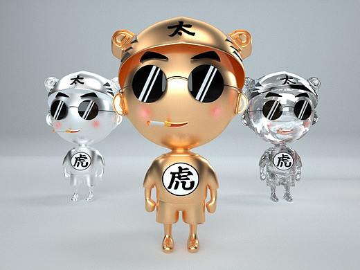 too tiger 2.0 材质渲染 C4D OCTANE(个人主页-ZMzQ0NTc5NDg=) - 其他三维 - 站酷设计师DIN定原创素材 - 站酷ZCOOL
