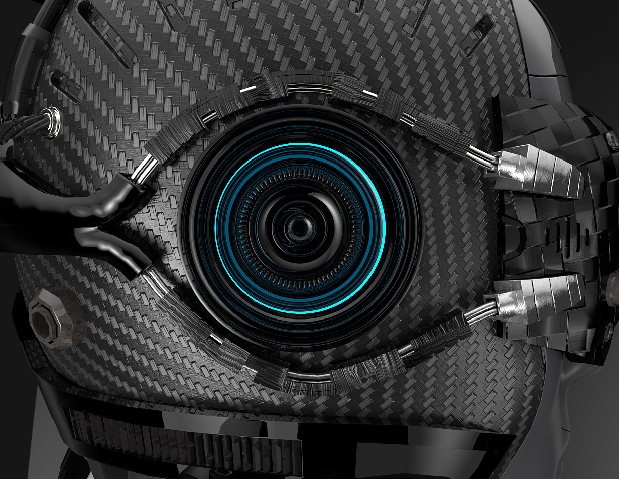 机甲头盔|三维|机械/交通|李欣佺 - 原创作品 - 站酷 (zcool)