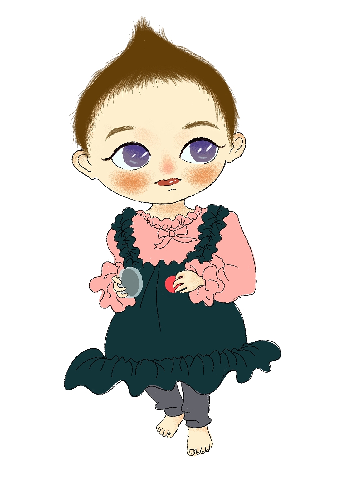 人物插画/手机壁纸