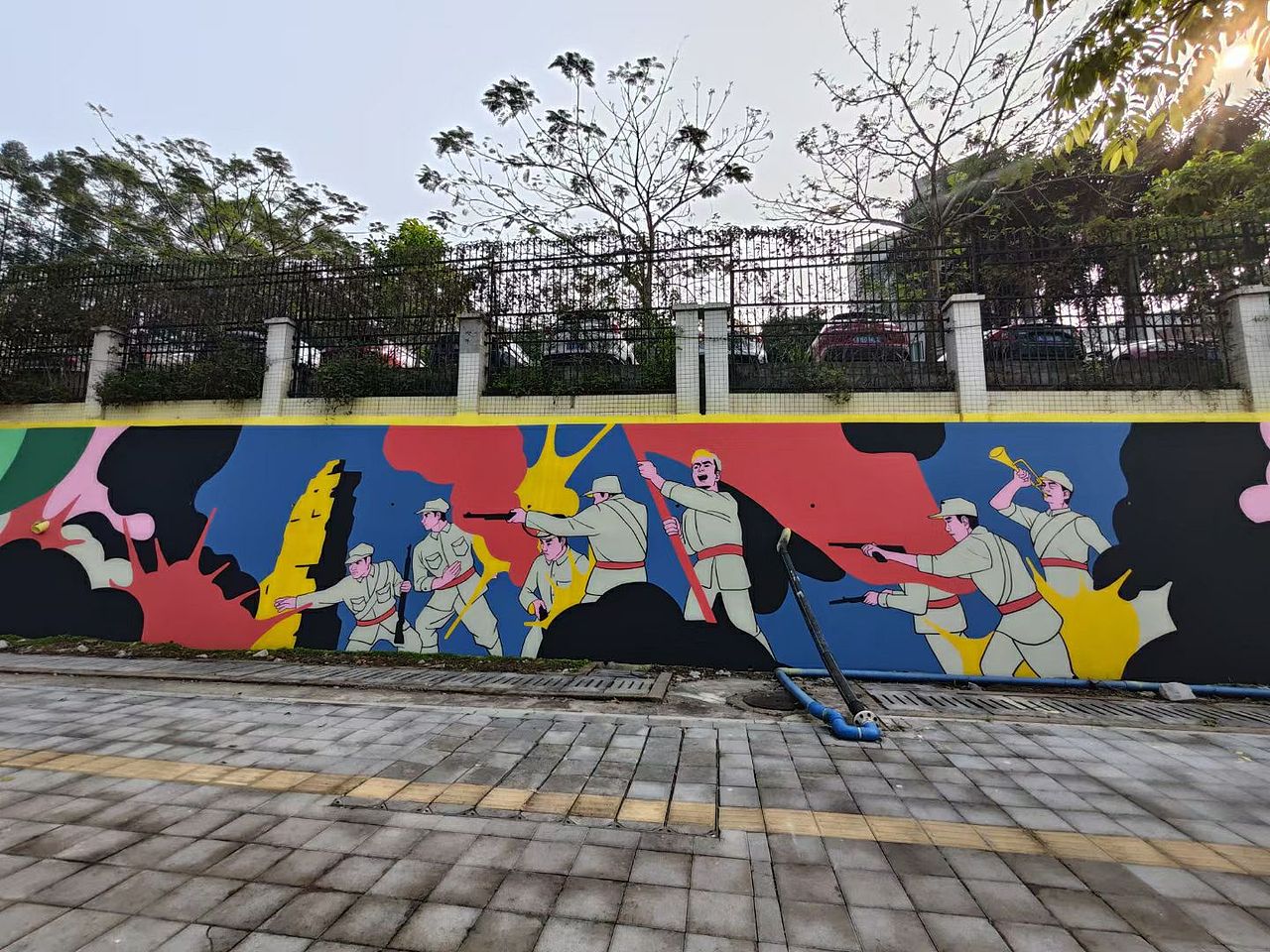 墙绘 墙体彩绘 平面卡通色块涂鸦墙壁画（图ZMzQyNzY0MDEy） - 绘画 - 站酷设计师壹家艺术墙绘壁画原创素材 - 站酷ZCOOL