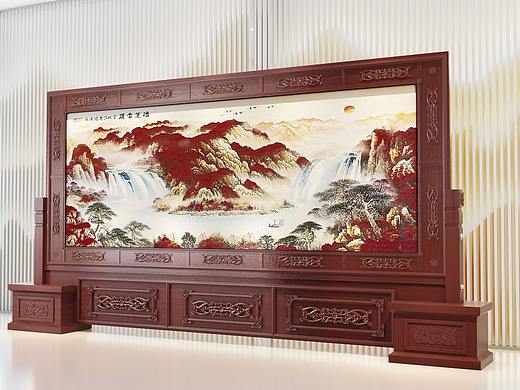 屏风,后期有空完善一下中间的空白