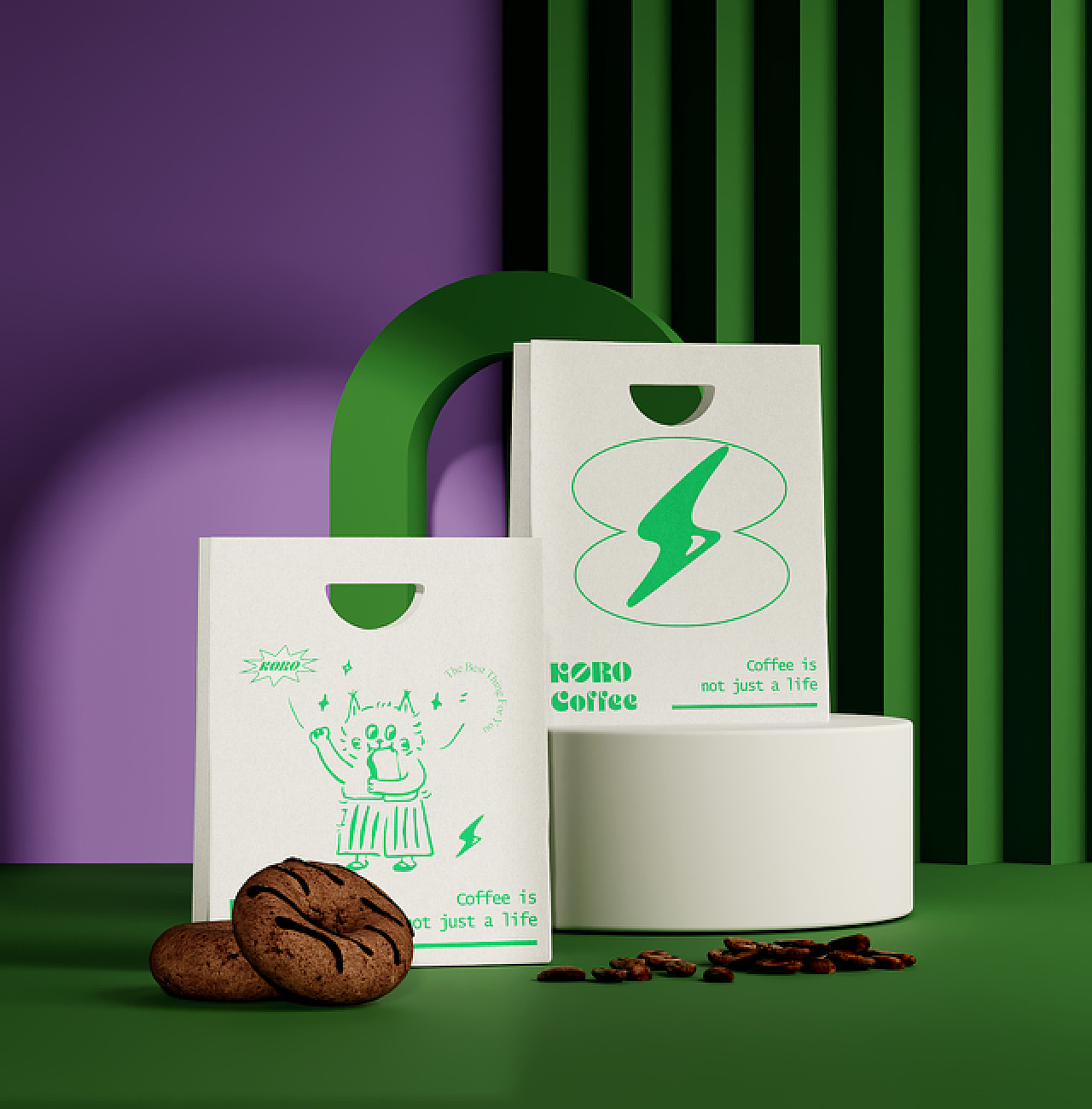 《KORO COFFEE》咖啡品牌设计——捉到一只“咖”