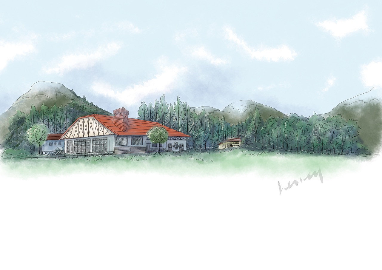 秋田一景（图ZNjkzMDgzODQ=） - 绘画 - 站酷设计师还是快快快快跑吧原创素材 - 站酷ZCOOL
