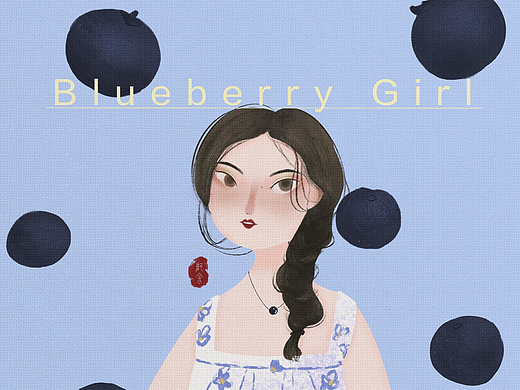 水果女孩（个人主页-ZNDYyMDI0NjA=） - 商业插画 - 站酷设计师阿余呜呼原创素材 - 站酷ZCOOL