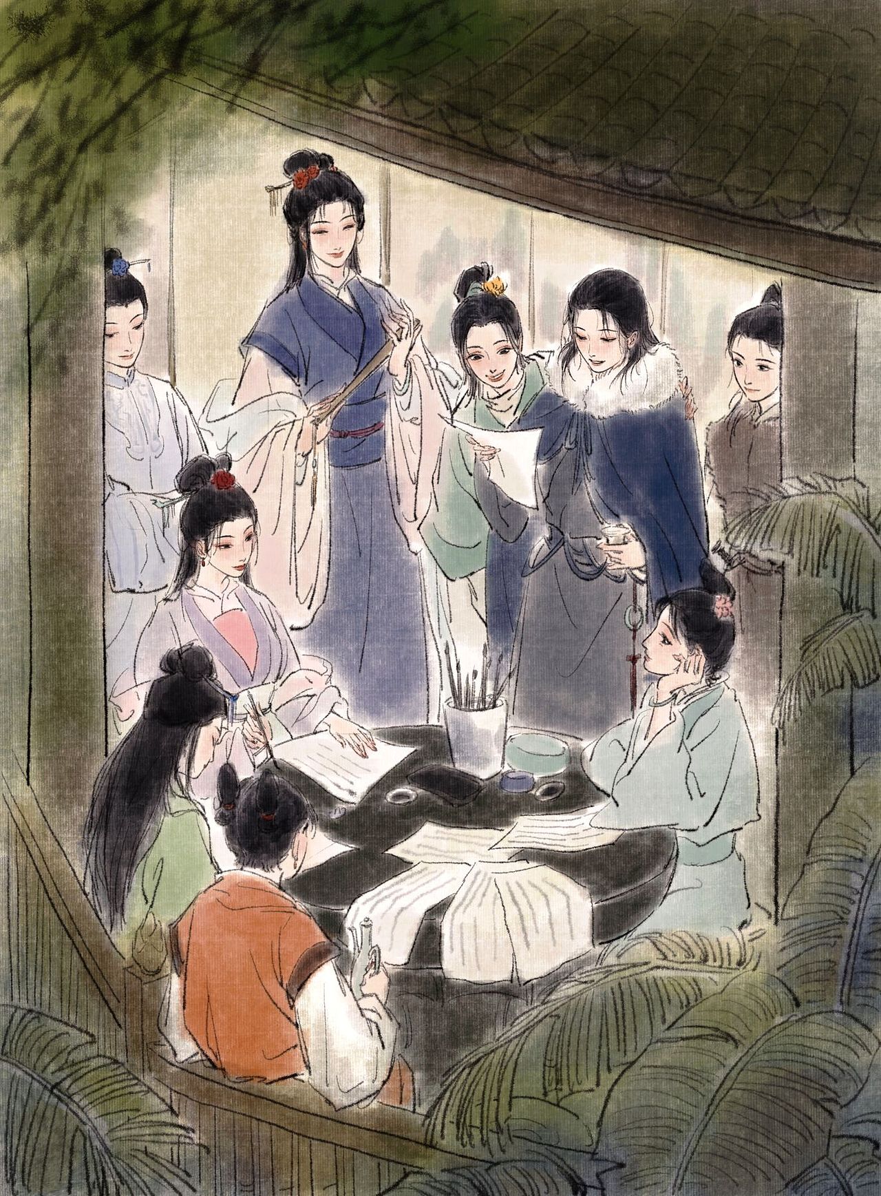 国风绘画（图ZMzMzODI2Mzcy） - 创作习作 - 站酷设计师一只咸水母原创素材 - 站酷ZCOOL