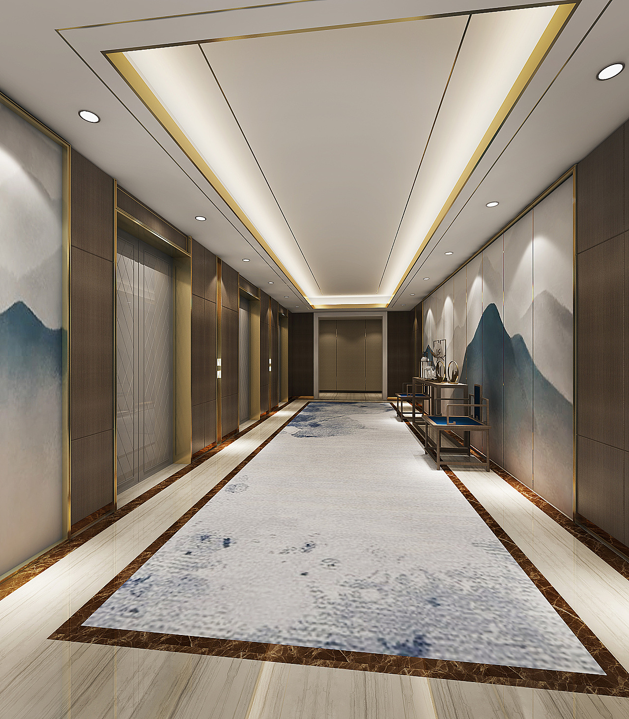 新中式酒店|空间|酒店餐饮设计|做效果图的小星星 - 原创作品 - 站酷