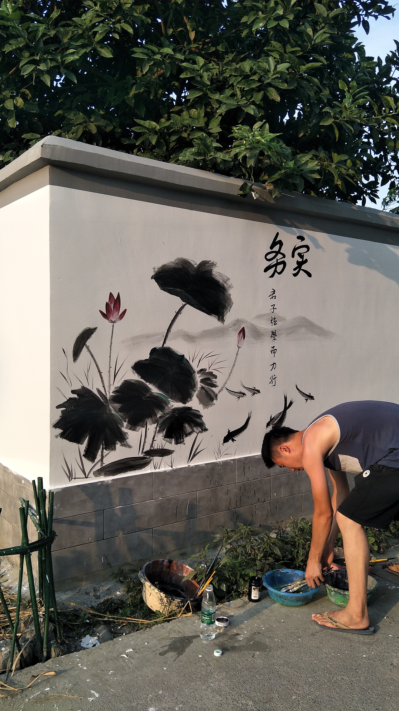 新农村墙绘，乡村文化墙，社区墙绘，农村墙绘，文化墙（图ZMjQyNzcxMzc2） - 新锐潮流插画 - 站酷设计师墙绘壁画原创素材 - 站酷ZCOOL