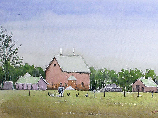 最近的水彩风景练习