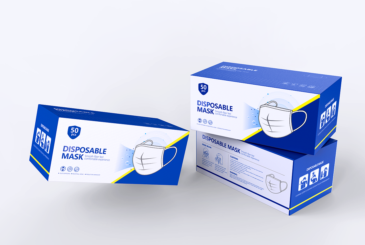 口罩包装盒（图ZMjUyNjc3ODg4） - 包装 - 站酷设计师微信tangliooo原创素材 - 站酷ZCOOL