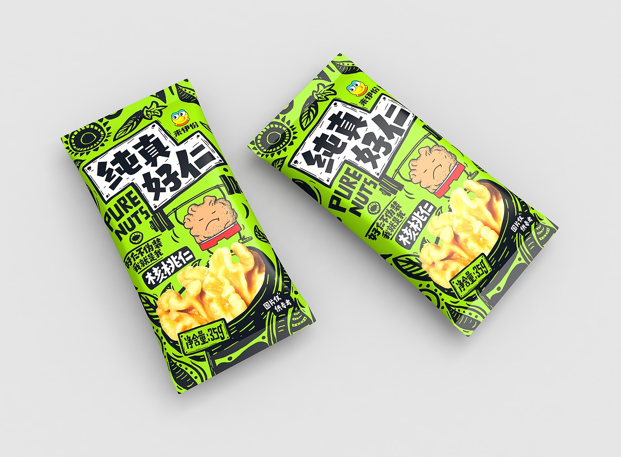 来伊份纯真好仁系列包装形象设计（图ZMTAwNDg4ODYw） - 包装 - 站酷设计师蓝色盛火原创素材 - 站酷ZCOOL