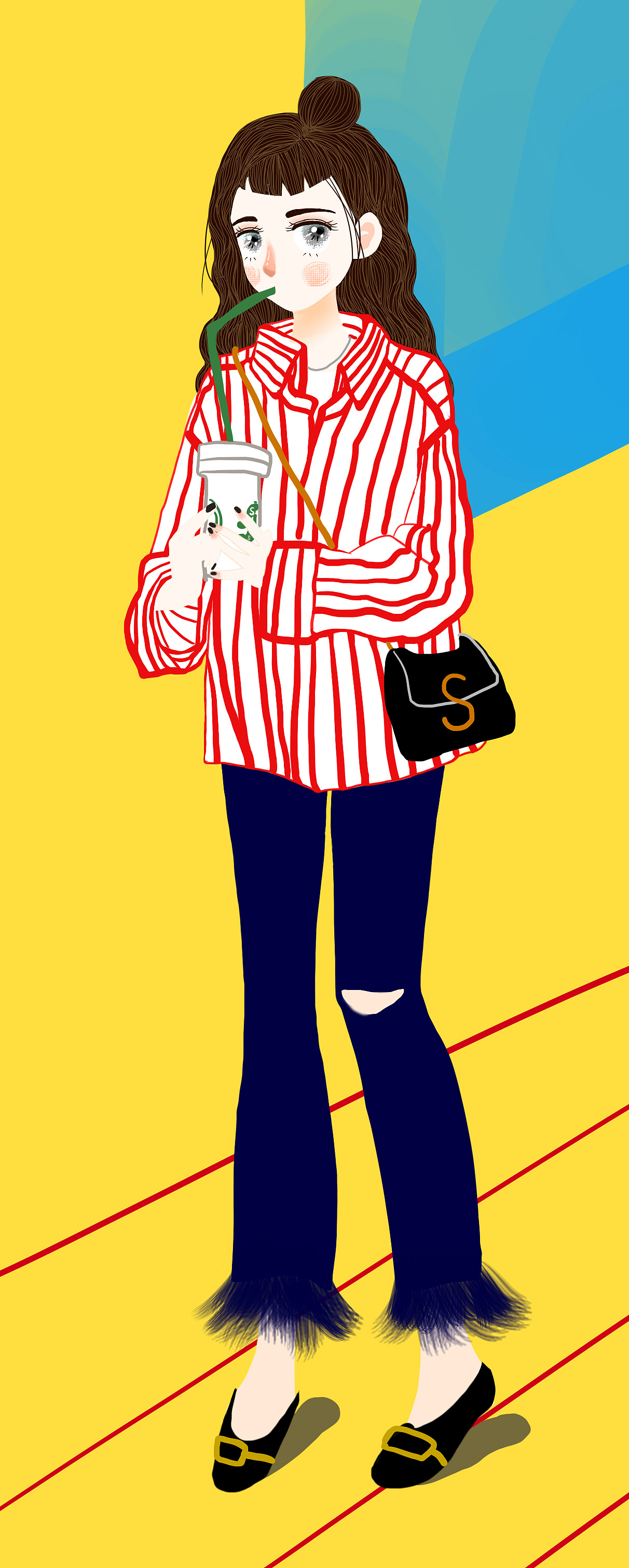 可爱的甜蜜人儿|插画|创作习作|vivisaer_原创作品-站酷zcool