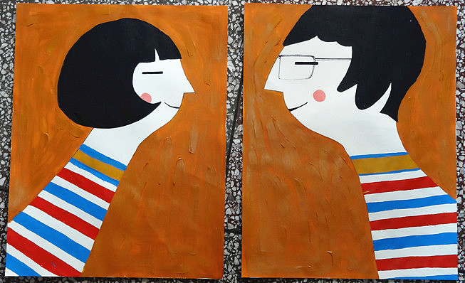 拥有幸福的一对