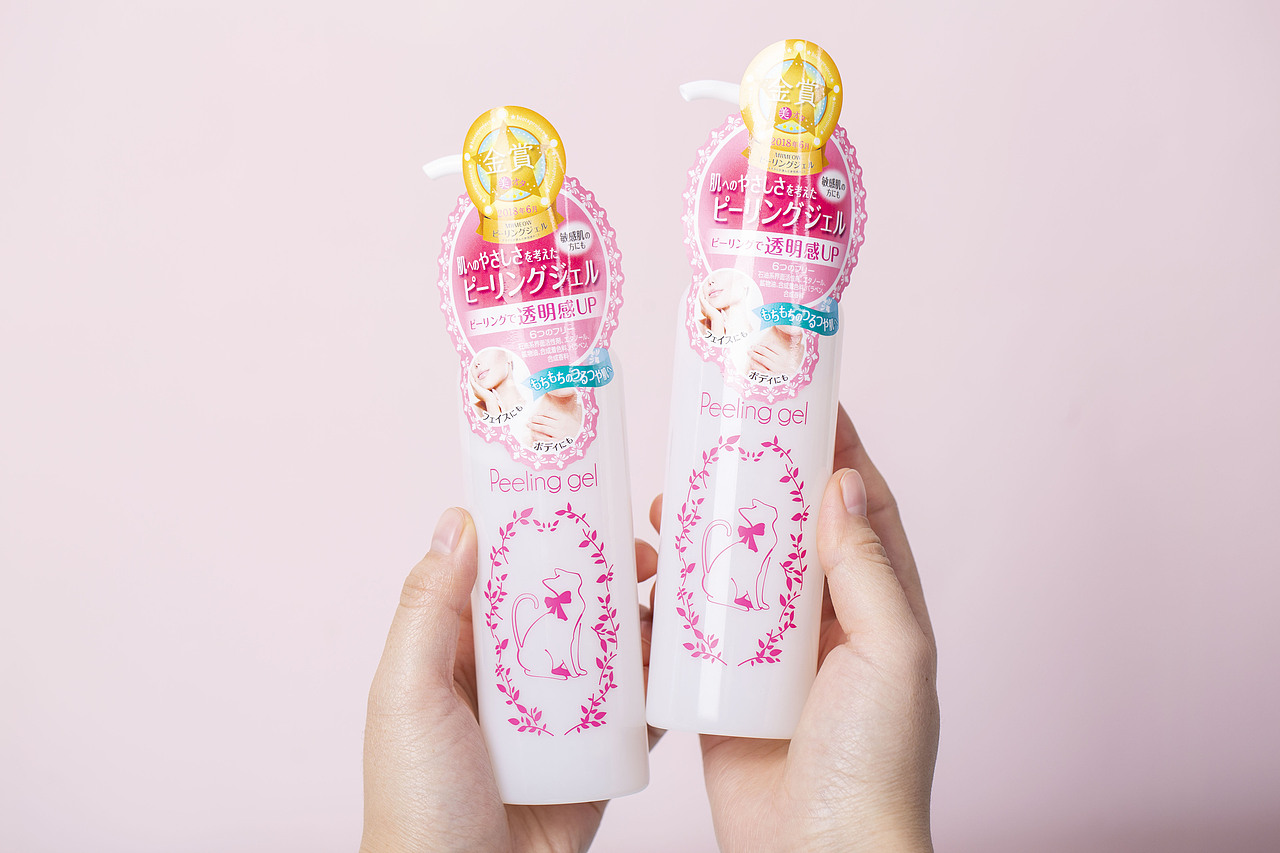 日本咪一喵净肤焕颜去角质啫喱磨砂膏