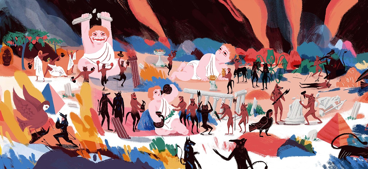 《人类时代》（图ZMjM0MTUwNDA0） - 商业插画 - 站酷设计师野块yekuai原创素材 - 站酷ZCOOL