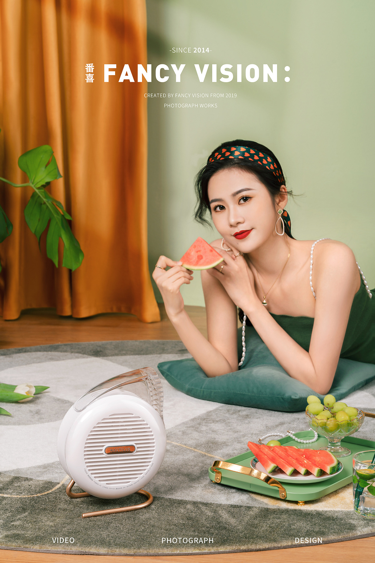 夏季空气循环风扇 | 清凉复古拍摄（图ZMjUzMDI1OTE2） - 产品摄影 - 站酷设计师番心番喜原创素材 - 站酷ZCOOL