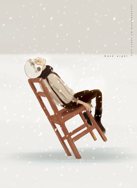 和自己相处（图ZODAxMzM2OA==） - 商业插画 - 站酷设计师lost7原创素材 - 站酷ZCOOL