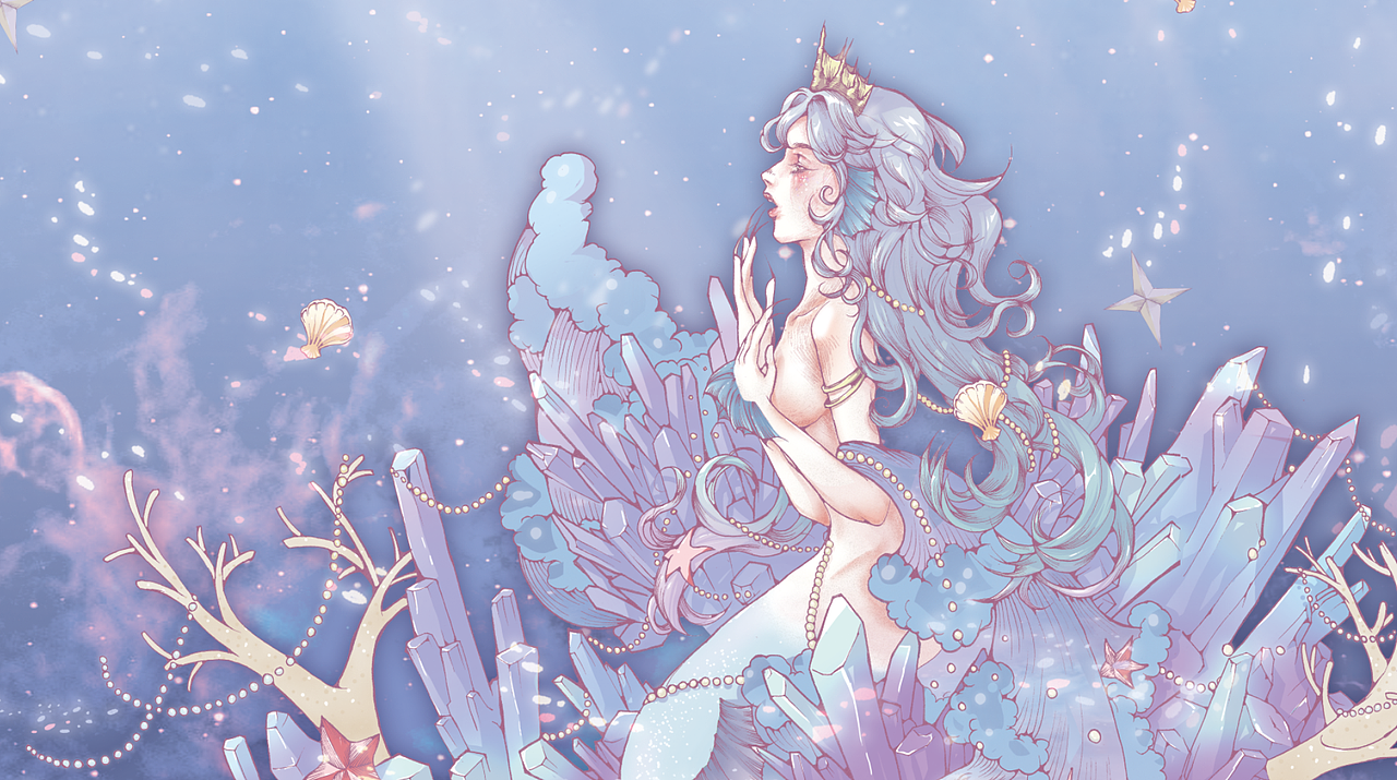 鲛人唱着悲伤的歌——lolita柄图设计