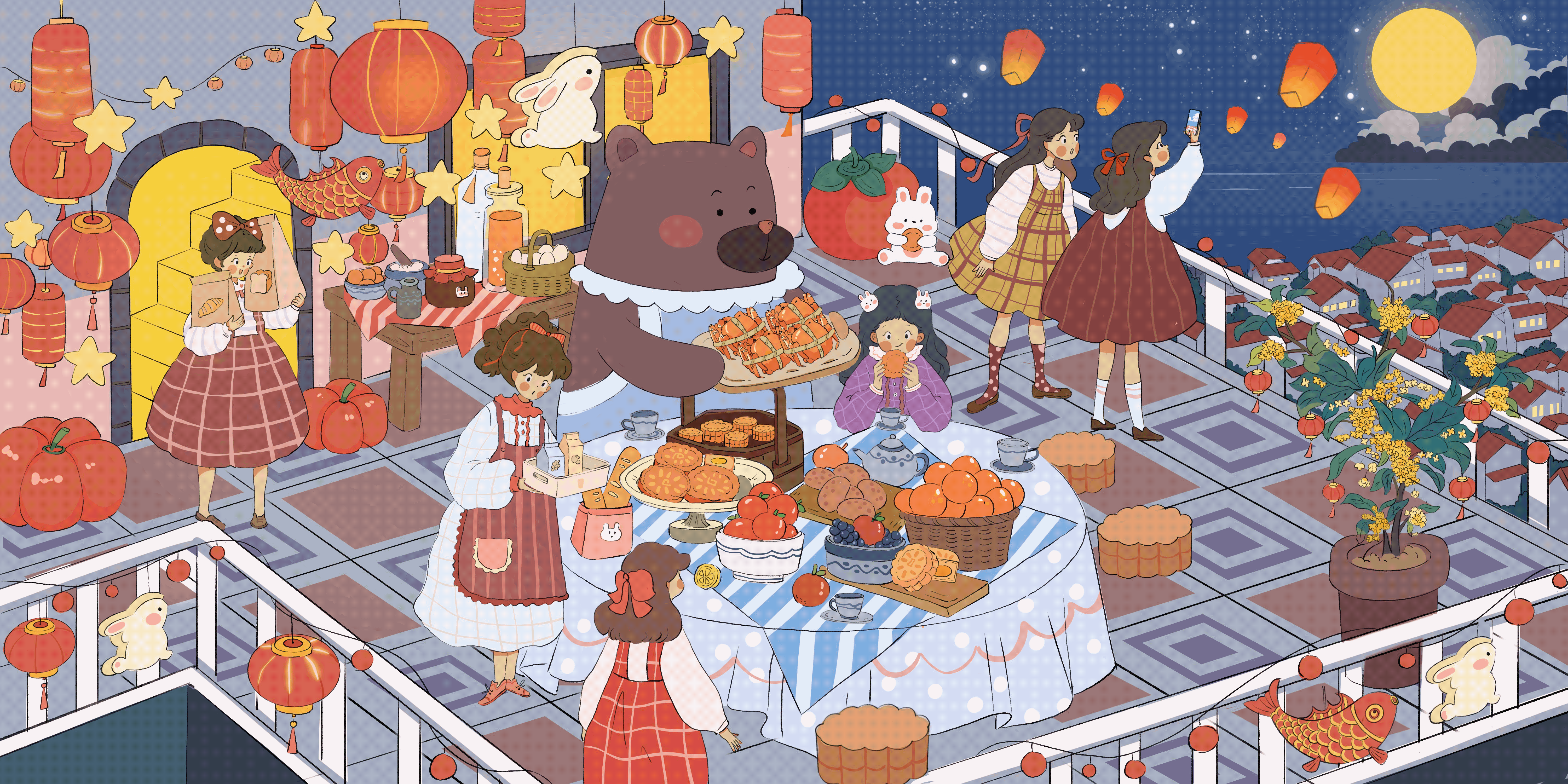 中秋节插画
