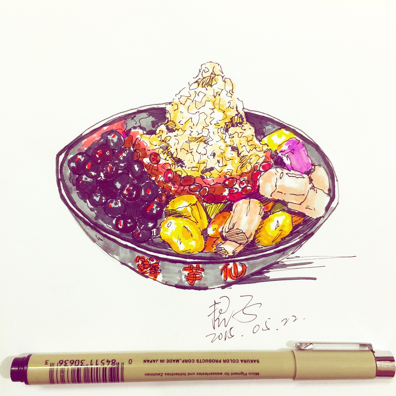 手繪小食物（圖ZMzY5MDM0OTY=） - 創(chuàng)作習(xí)作 - 站酷設(shè)計(jì)師招子原創(chuàng)素材 - 站酷ZCOOL