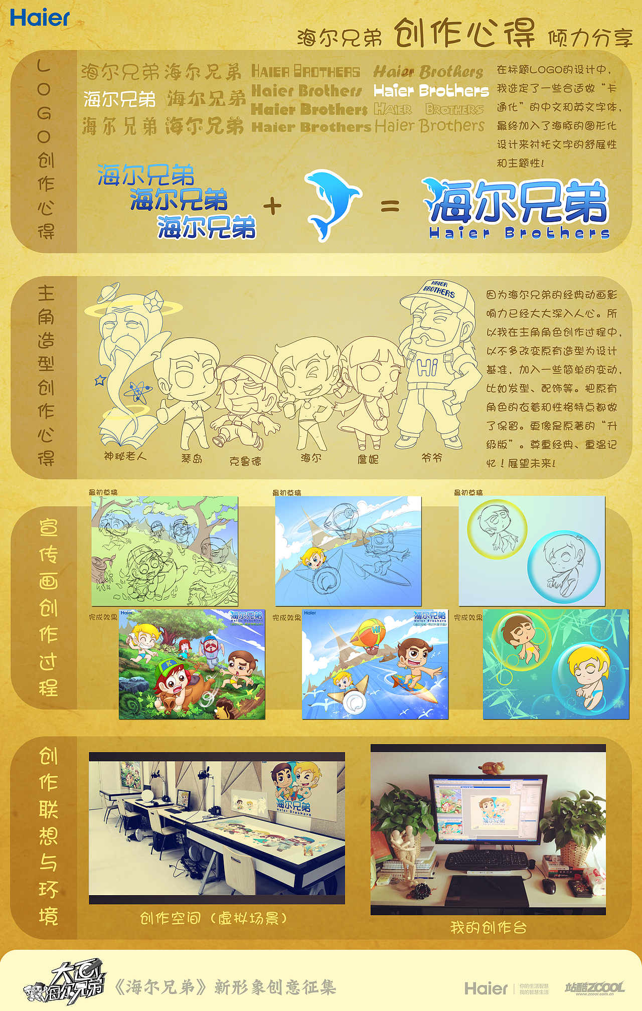 海尔兄弟重磅回归(图ZMTUyODc2Njg=) - 商业插画 - 站酷设计师shanashan8b原创素材 - 站酷ZCOOL