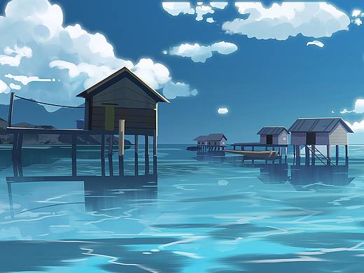 材质速涂“流动的液体”