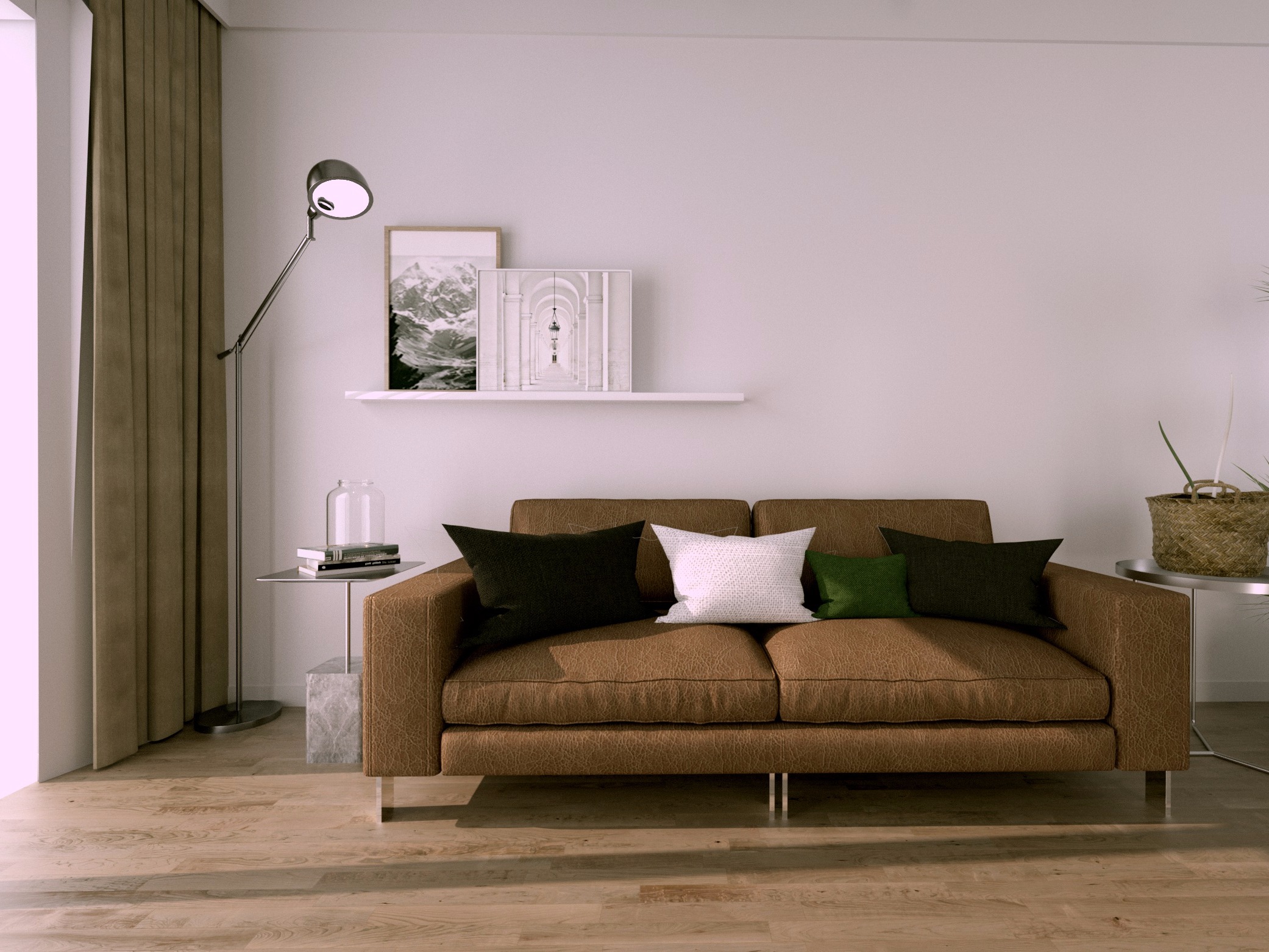 欢迎吐槽:octone for cinema 4d客厅渲染