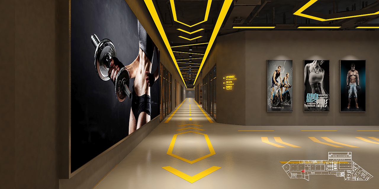 健身房（图ZMTkzMDM4Mjg4） - 家装设计 - 站酷设计师舍者原创素材 - 站酷ZCOOL