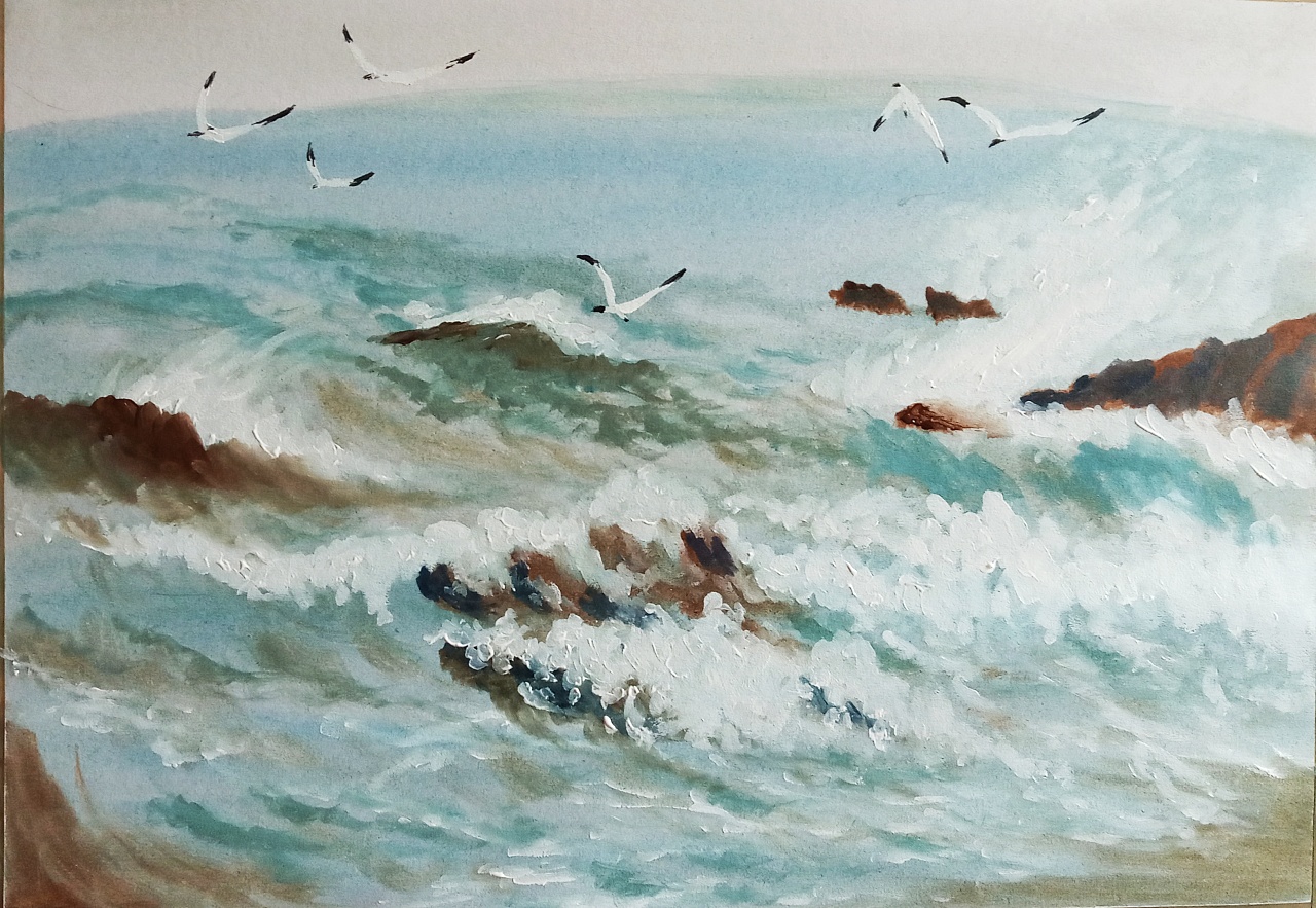 海浪声声|平面|其他平面|迎来康康 - 原创作品 - 站酷 (zcool)