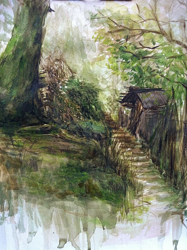 场景速写（图ZMTEyMTY1Mjg=） - 创作习作 - 站酷设计师SUholly原创素材 - 站酷ZCOOL