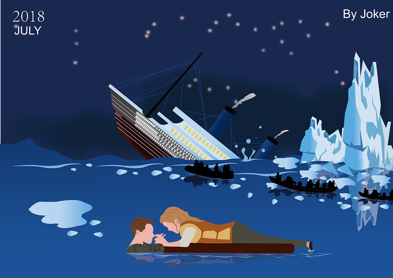 泰坦尼克号|插画|艺术插画|安静的人呐_原创作品-站酷zcool