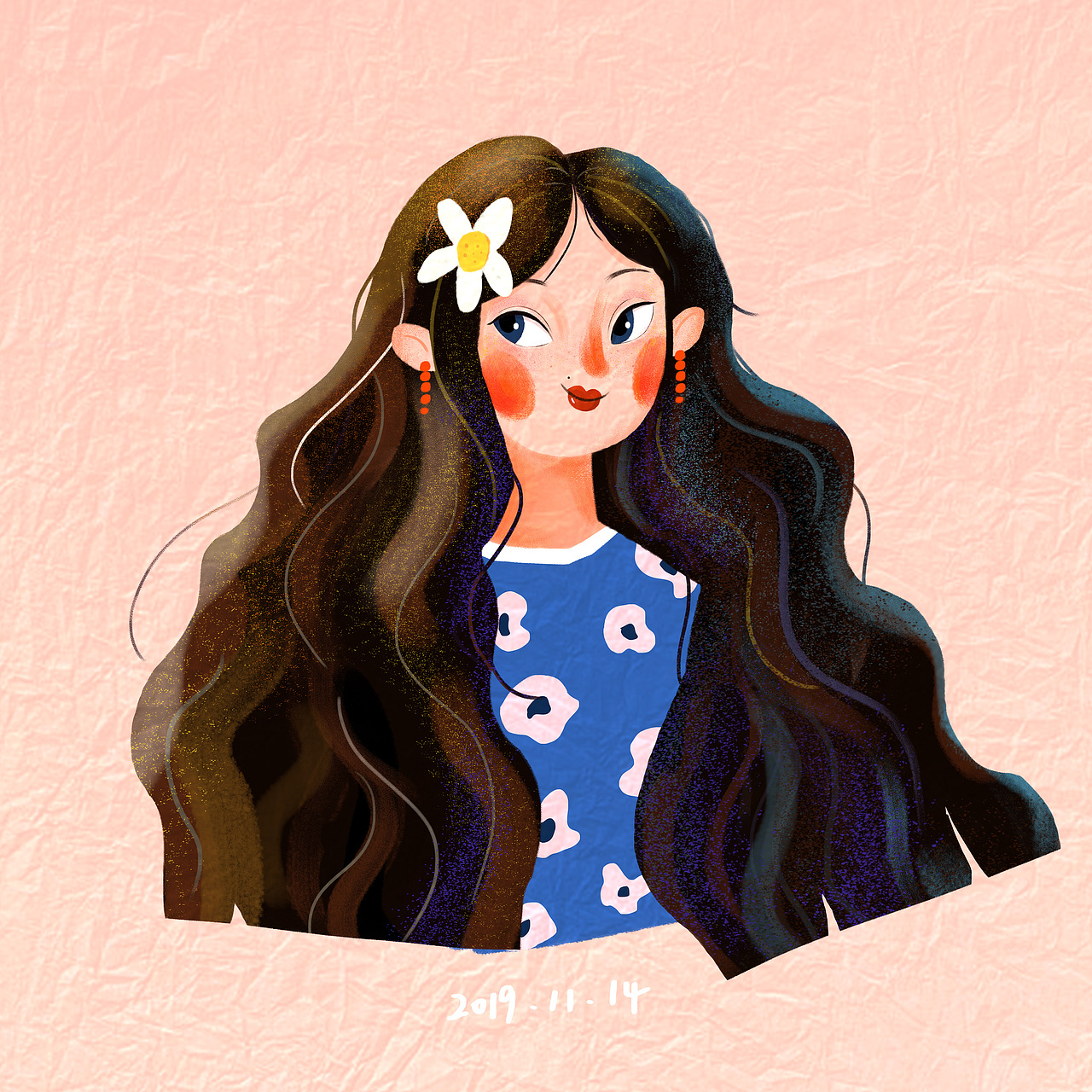 长发女孩|插画|创作习作|waitungso_原创作品-站酷zcool